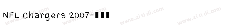 NFL Chargers 2007字体转换